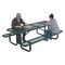 Vestil Rectangle Picnic Table, Green, 96 in L PT-MX-3096-GN - alternate 6